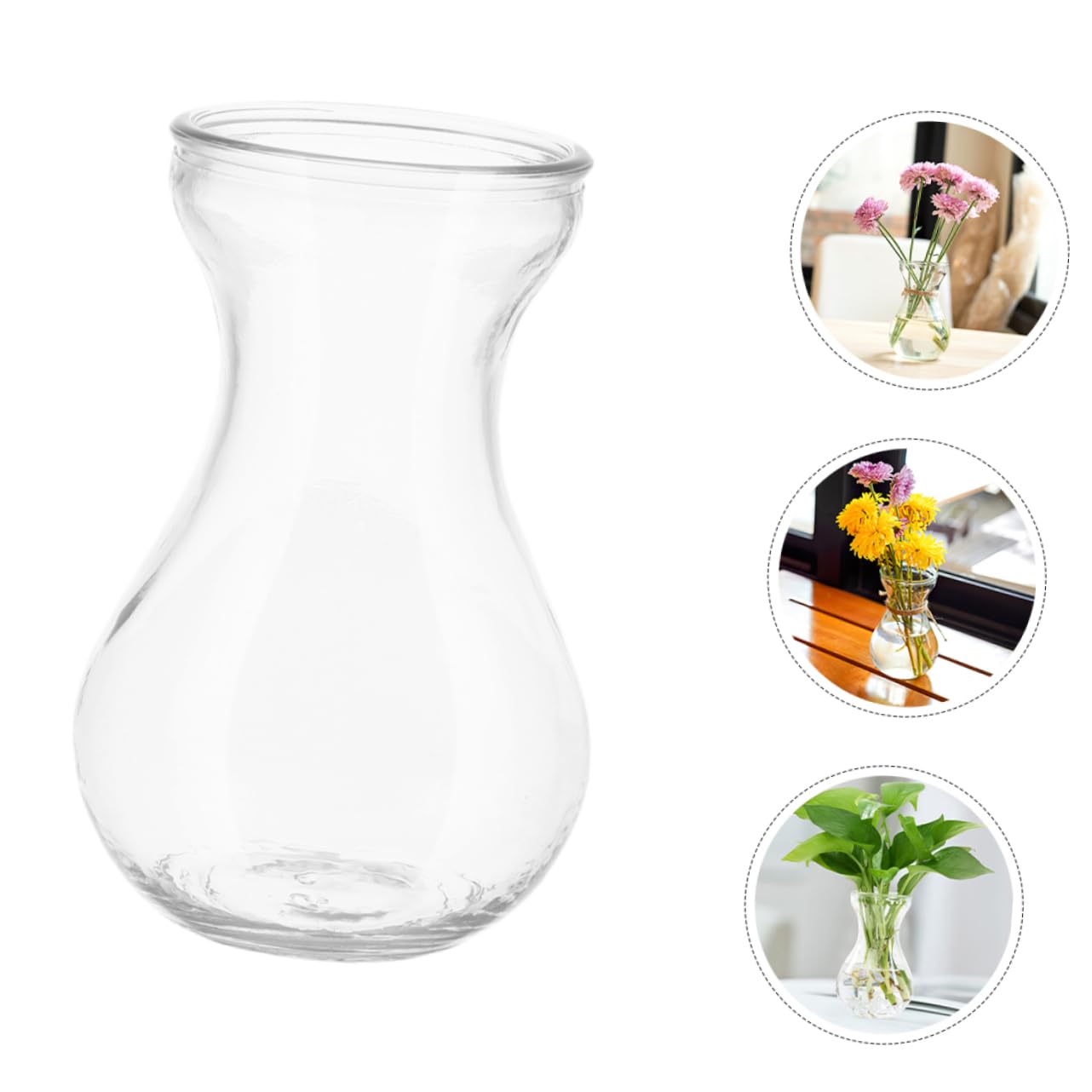 BESTOYARD 5pcs Glass Vases for Flowers Terrarium Decor Centerpieces for Indoor Plants Bud Vases