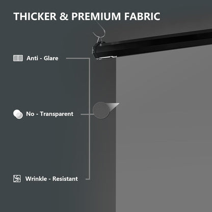 RAUBAY Motorized Pull Down Grey Screen Backdrop - 78.7" x 86.6" Collapsible Wall-Mount Background for Professional Video Production, Photography Studio, Video Conferencing and YouTube, TikTok Creator