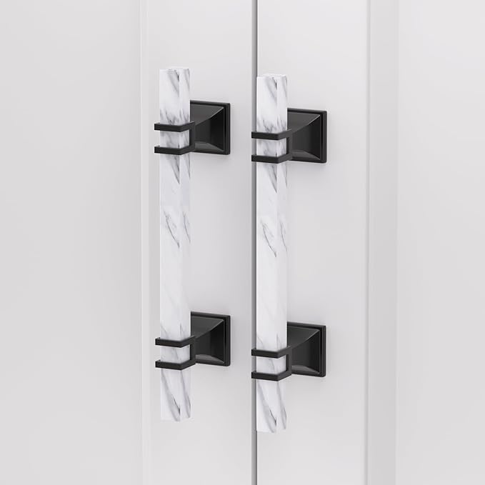 Rergy Cabinet Handles Marble Drawer Pulls and Knobs, T-Bar Hardware