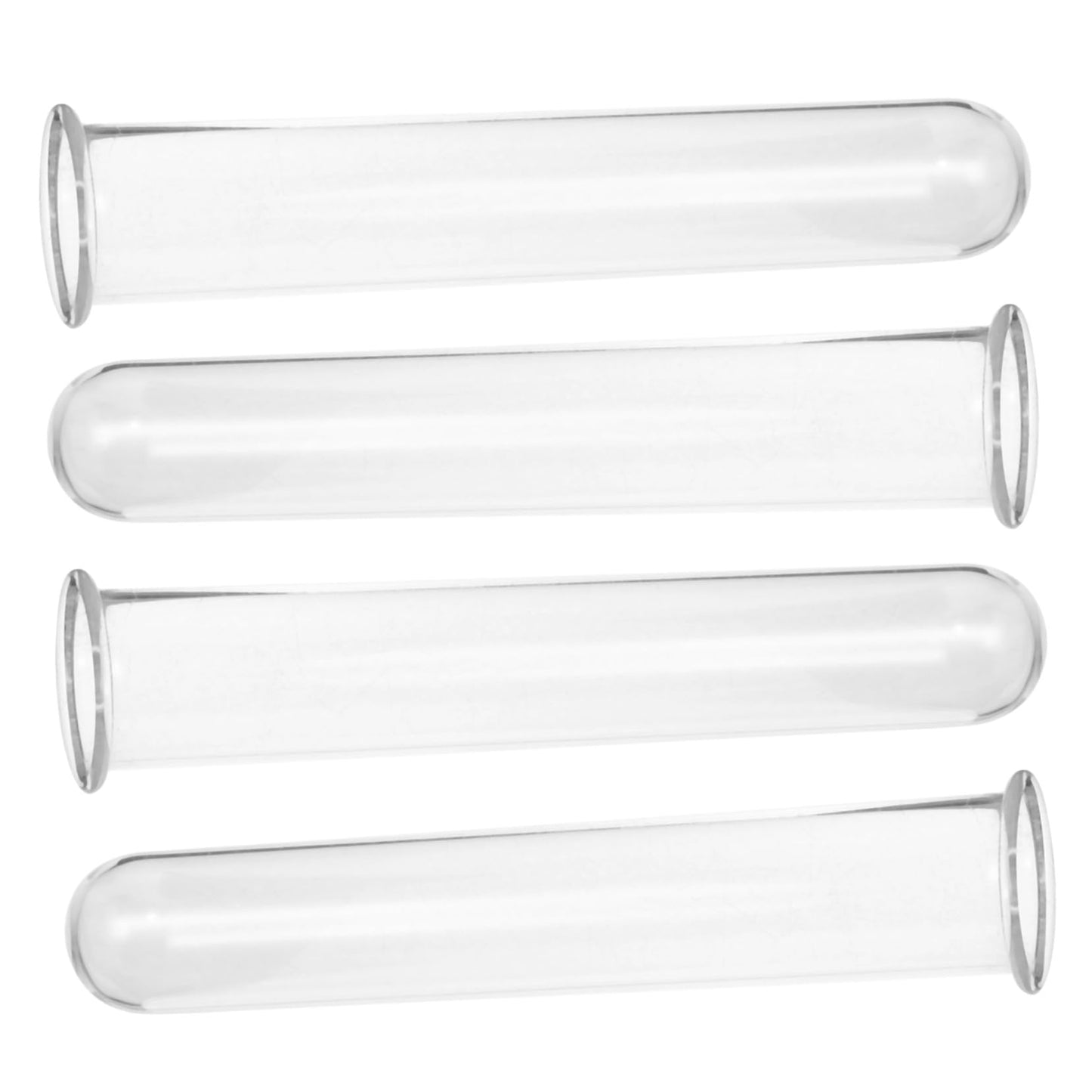 Cabilock 4pcs Glass Hydroponic Propagation Tubes for Plants Small Test Tube Vase Terrarium Container for Desktop Water Plants Floral Decor