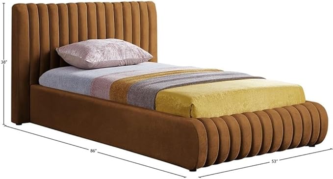Meridian Furniture NicoSaddle-T Nico Collection Modern | Contemporary Velvet