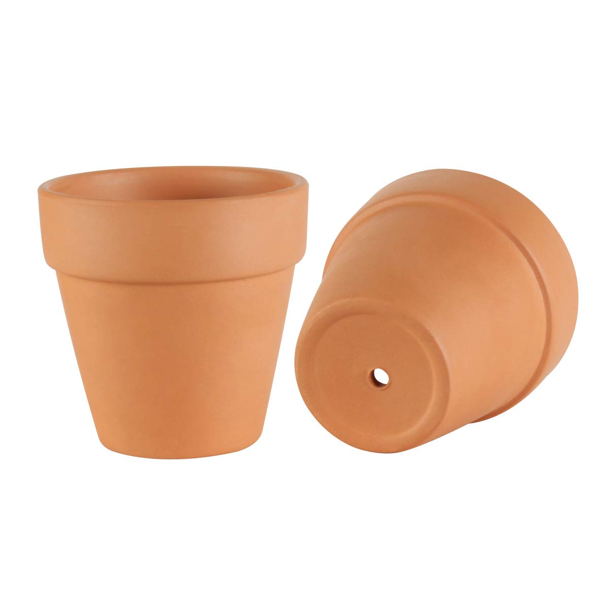EHWINE Terracotta Pots 3 inch, 15 Pack, Clay, Succulent Pots, Cute Small Cactus, Flower Pots, Planters with Drainage, Indoor/Outdoor Usage
