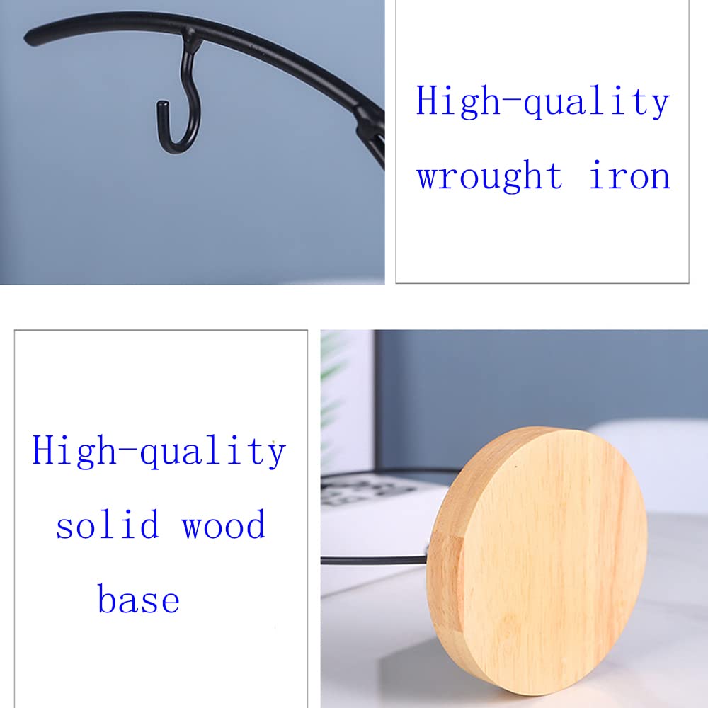 WOCTDTHW Ornament Display Stand Holder Iron Hanger for Chrismas Hanging Glass Globes (C Shape 2 Pcs)