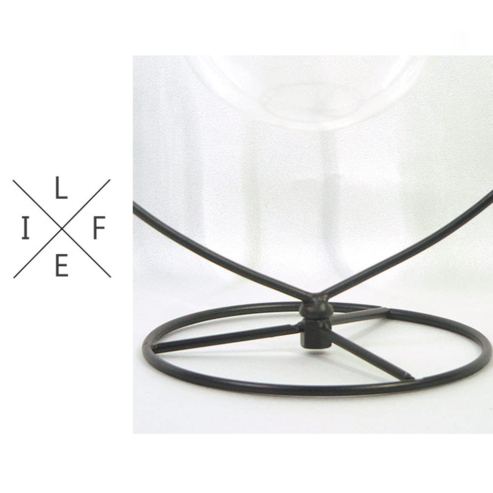 WOCTDTHW Ornament Display Stand Holder Iron Hanger for Chrismas Hanging Glass Globes (Love Shape 10 Pcs)
