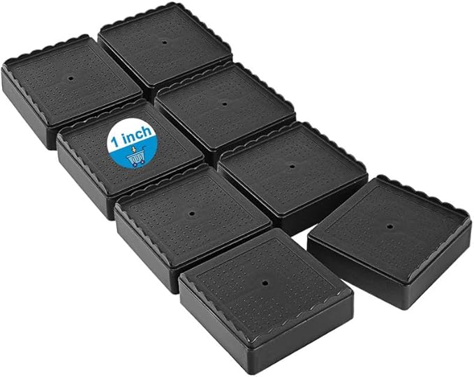 Bed Risers 1 inch, 2 inch, 3 inch, 4 inch Heavy Duty, Adjustable Furniture Riser