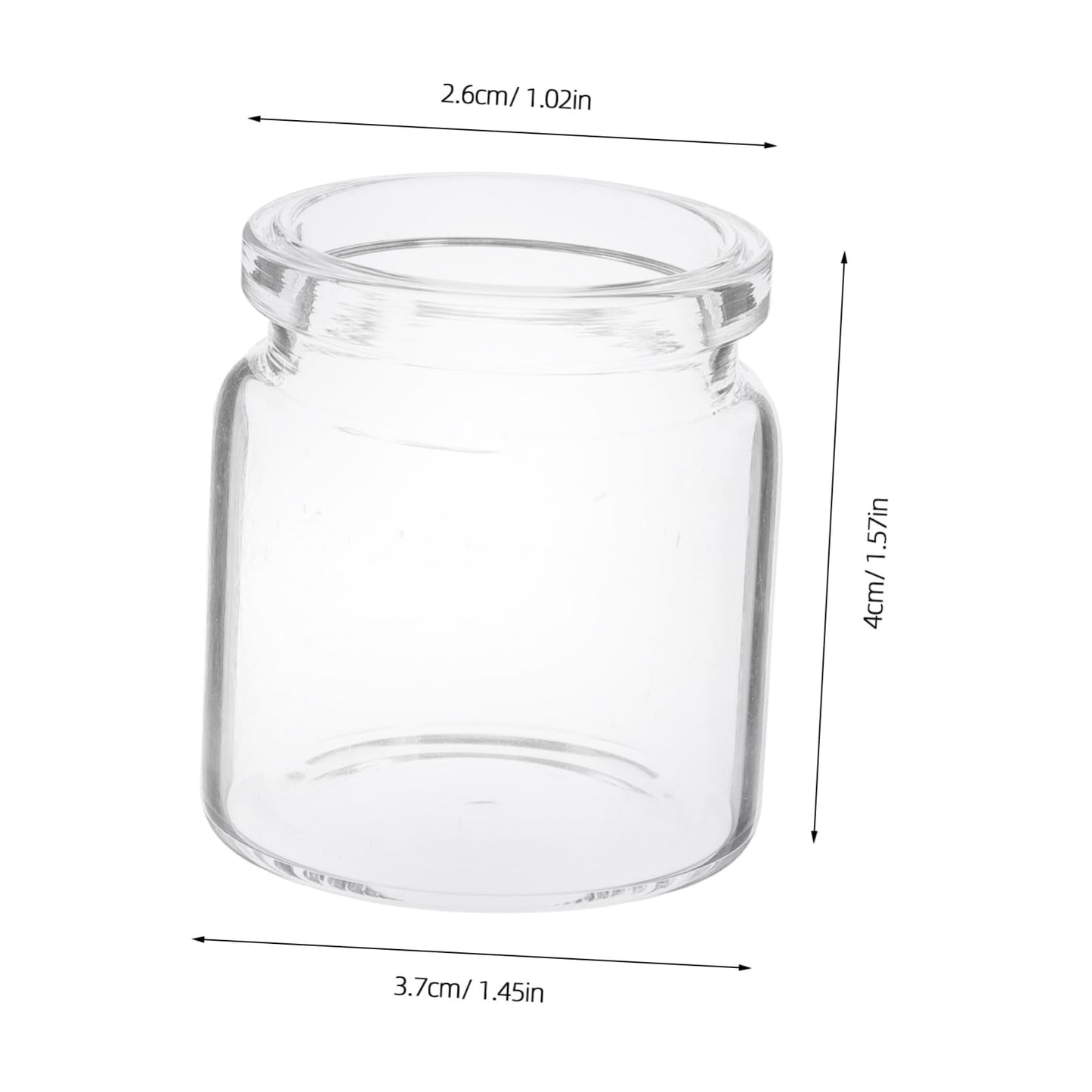 ANDRESLAD 10pcs Miniature Glass Bottles for Succulents Test Tube Vases for Micro Landscape Terrariums for Plant Propagation and Decorative Displays