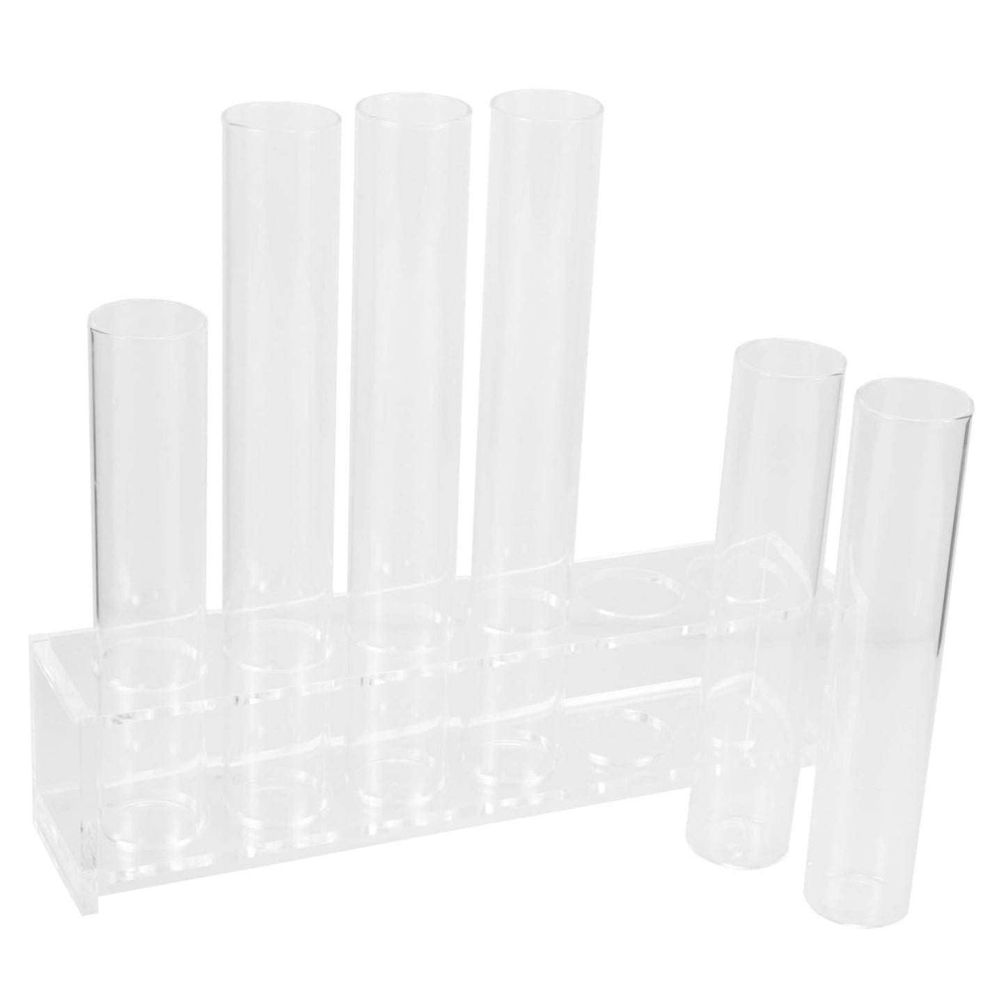 Parliky Glass Test Tube Propagation Station with Rack for Plant Display Simple Decorative Container for Home and Office for Small Terrarium Plants and Greenery