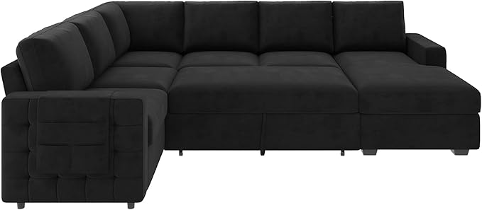 HONBAY Sectional Sleeper Sofa