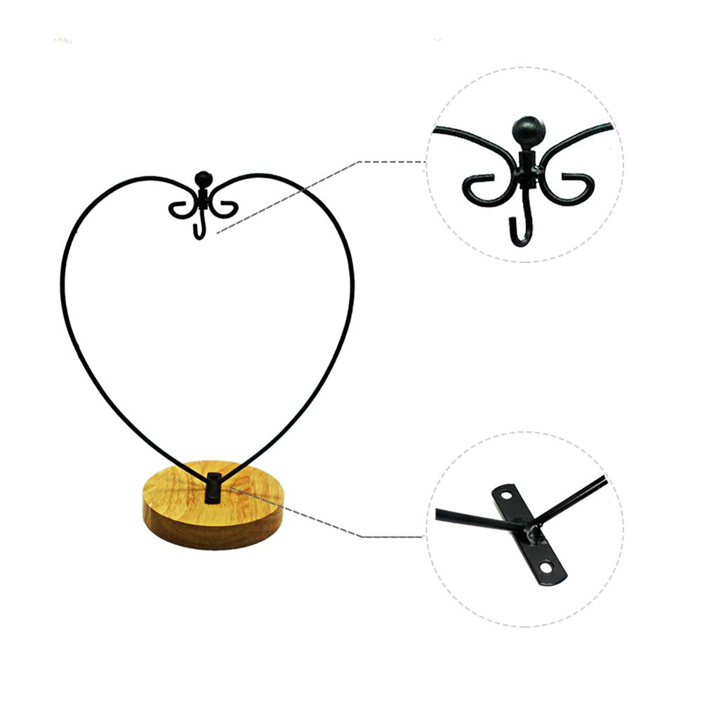Ornament Display Stand, Ornament Stand Holder Iron Pothook Stand for Hanging Glass Globe Air Plant Terrarium, Witch Ball, Christmas Ornament and Home Wedding Decoration