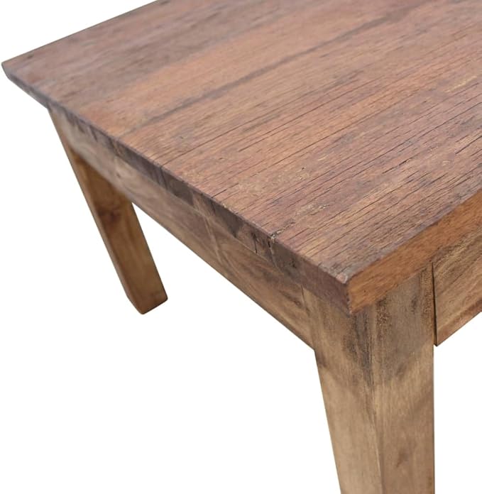 Wooden Coffee Table, Side Table Solid Reclaimed Wood 38.6"x28.7"x17.7" -AA
