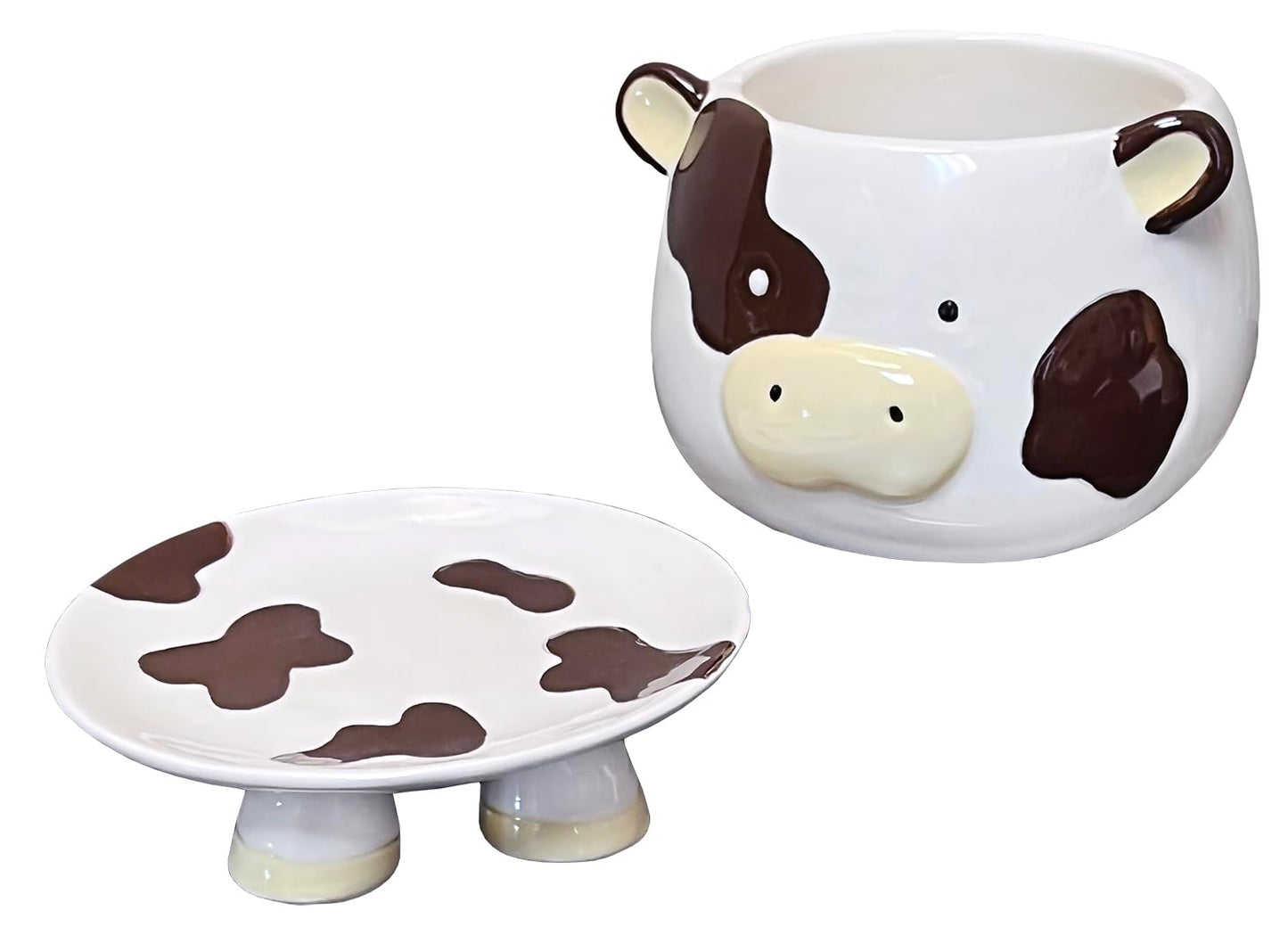 Streamline Imagined Footsie Planter - Brown Cow