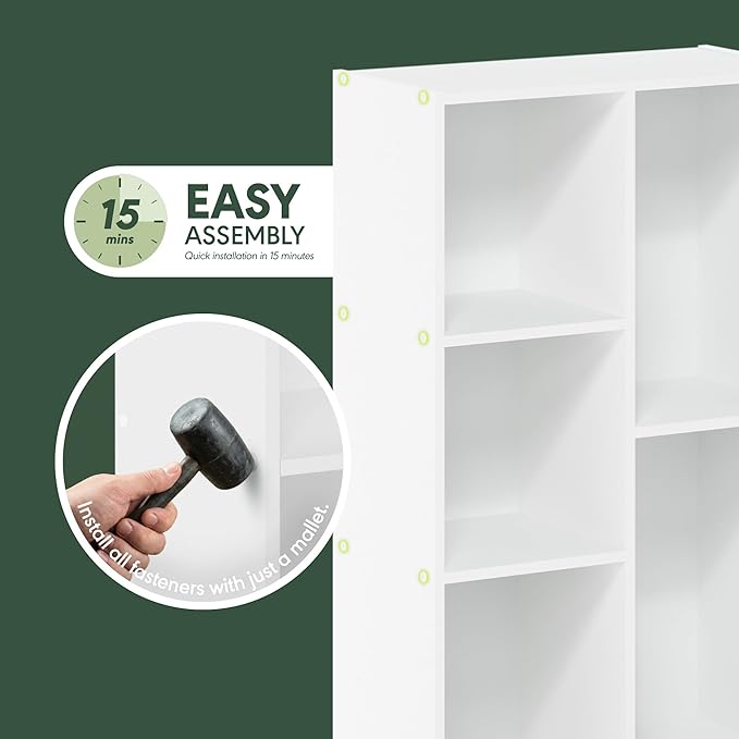 Furinno Luder 5-Cube No Tool Assembly Open Shelf