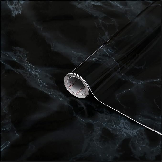 d-c-fix 346-8027 Decorative Self-Adhesive Film, Marble Black