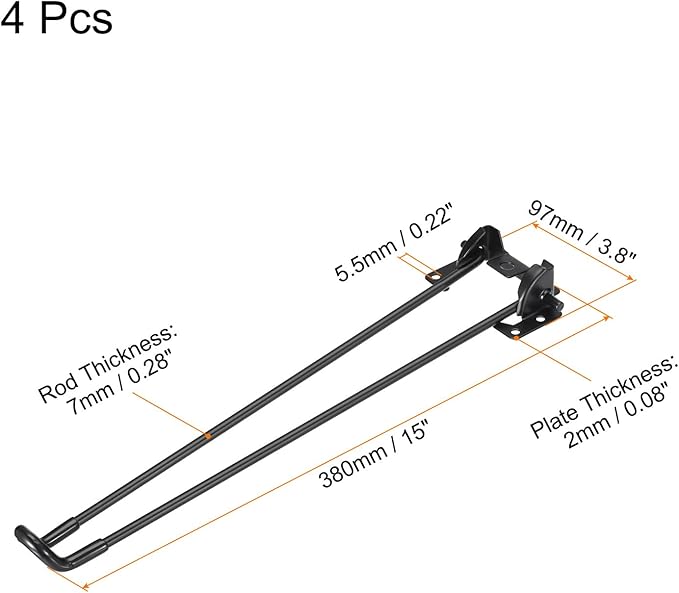 uxcell Folding Table Legs