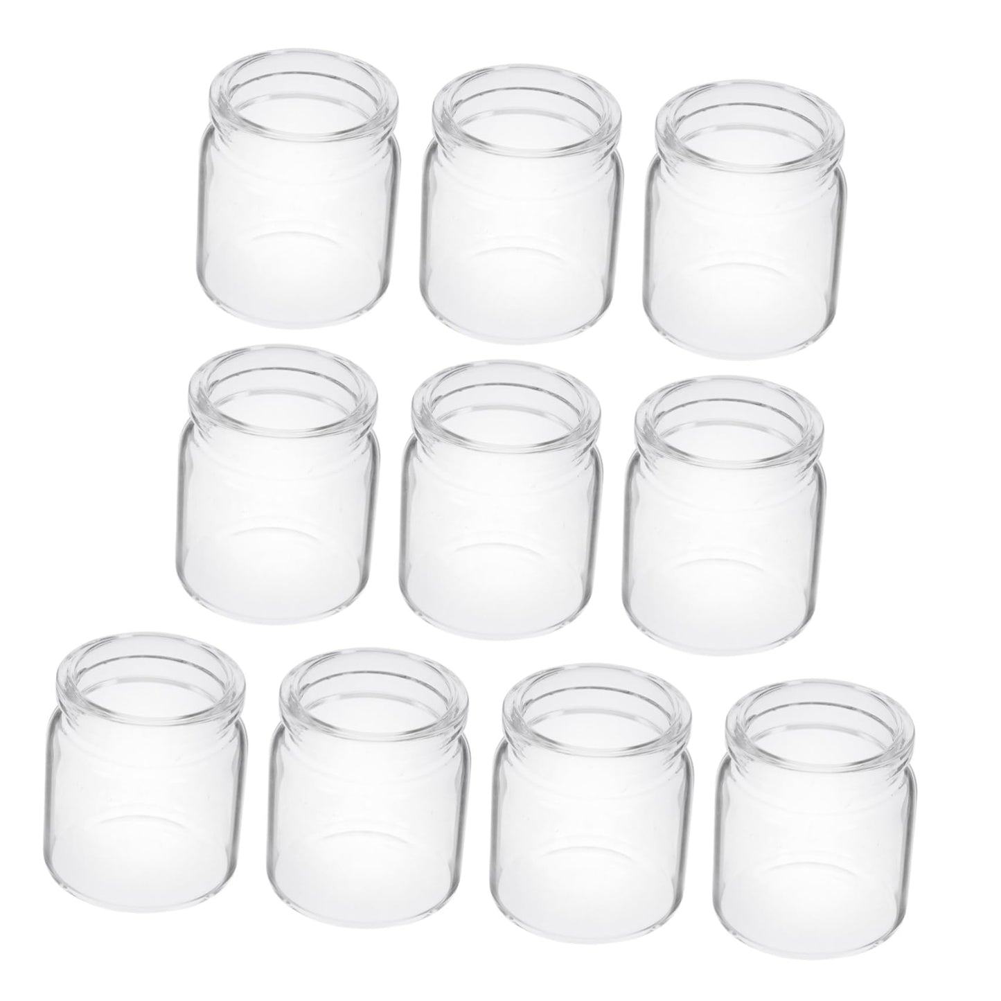 POPETPOP 10pcs Mini Succulent Glass Bottle Landscape Bottle Decoration Terrarium for Air Plants Test Tube Vials Micro Landscape Eco