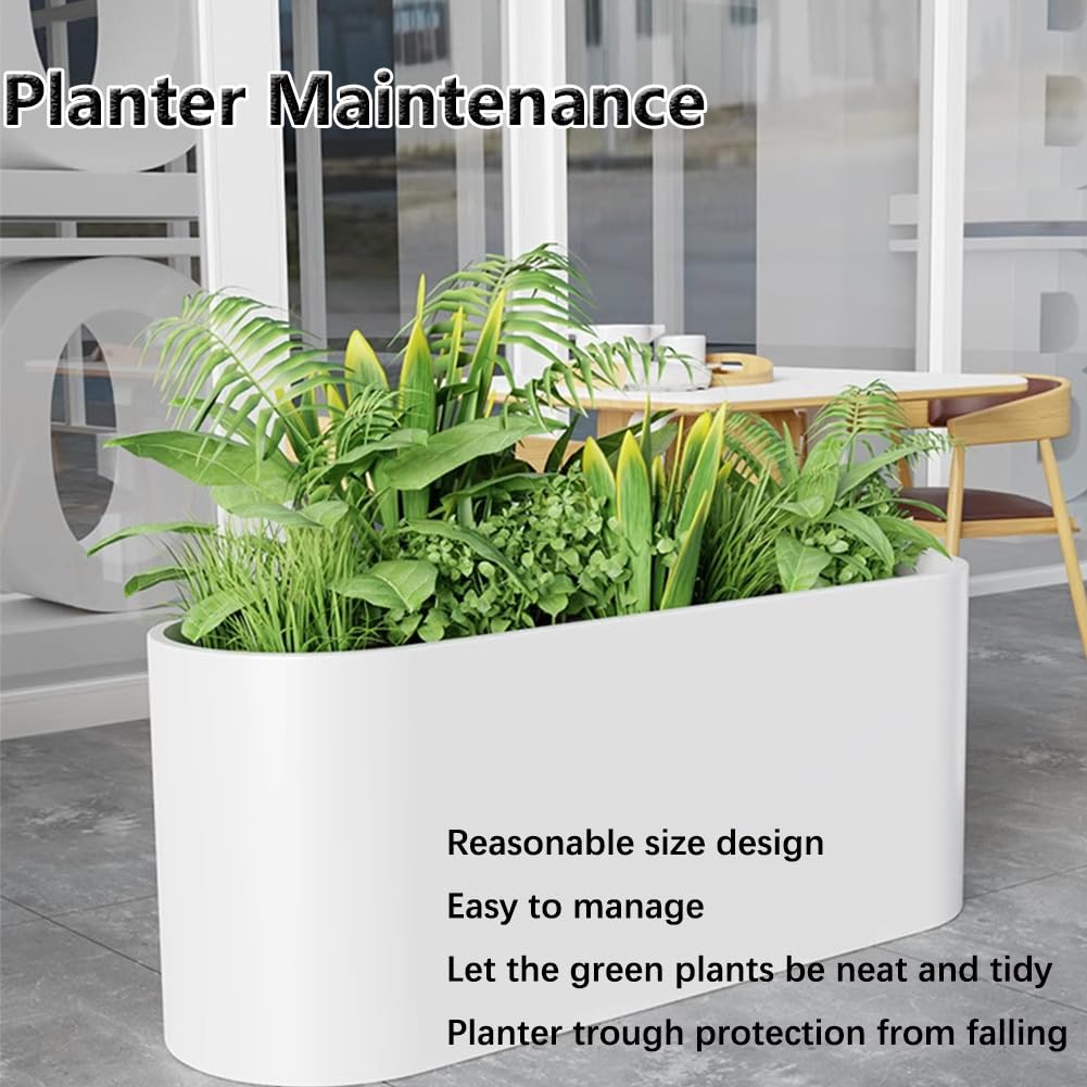 Sions Freestanding Planter Garden Beds, Outdoor Galvanized Planter Raised Garden Boxes, Raised Vegetable Gardens and Balcony Plant Tray Planting Beds,Black 80cm*30cm*50cm