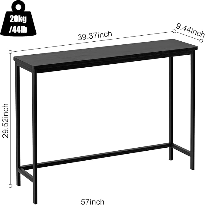 VASMIA Console Table, Entryway Table, Narrow Sofa Table, Living Room