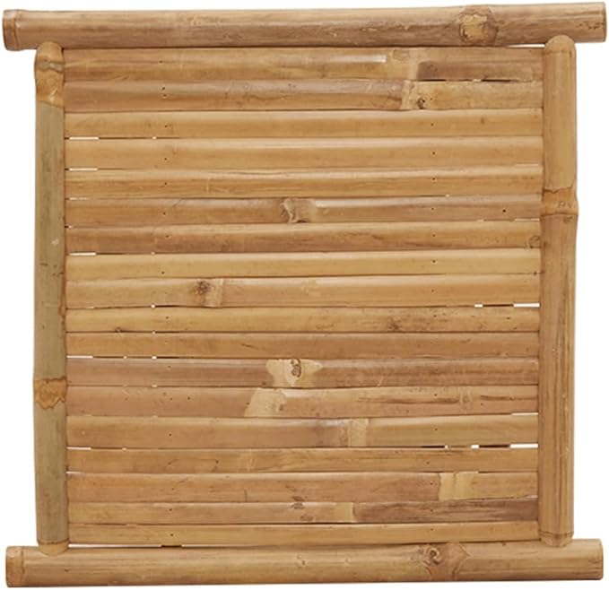 Natural Bamboo Fiber Coffee Table Square Modern Eco-Friendly Furniture
