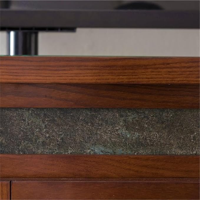 Leick Home 89360 Rustic Oak TV Stand