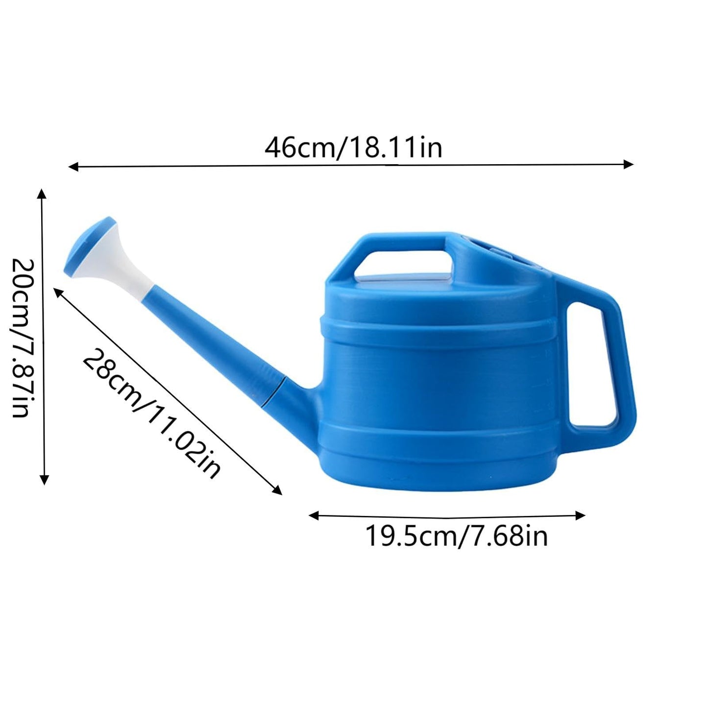 1 Gallon Watering Can Indoor Plants with Removable Sprinkler Head and Handle, Plastic Long Spout Watering Cans for Flower Garden Plants Indoor House Bonsai