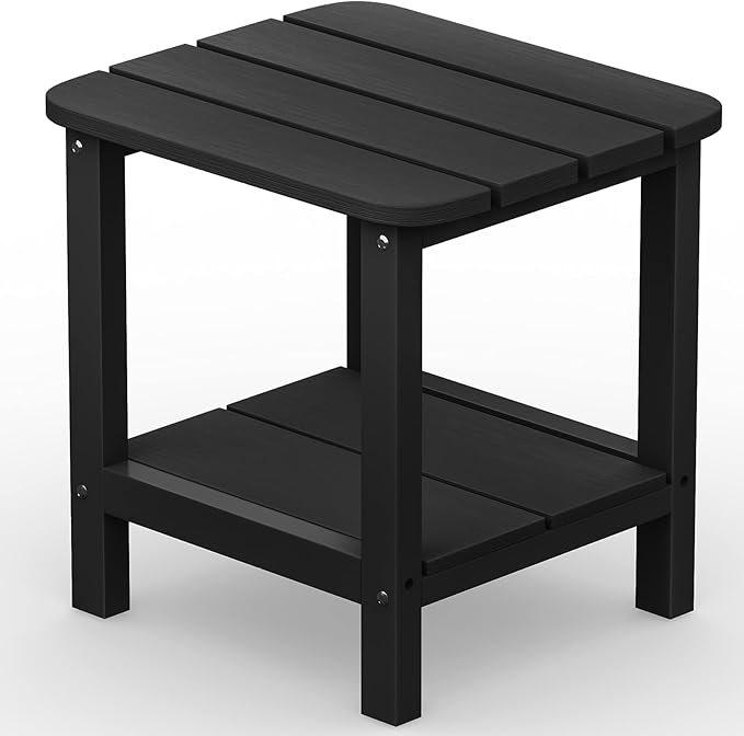 SERWALL Double Adirondack Side Table Rectangular End Table