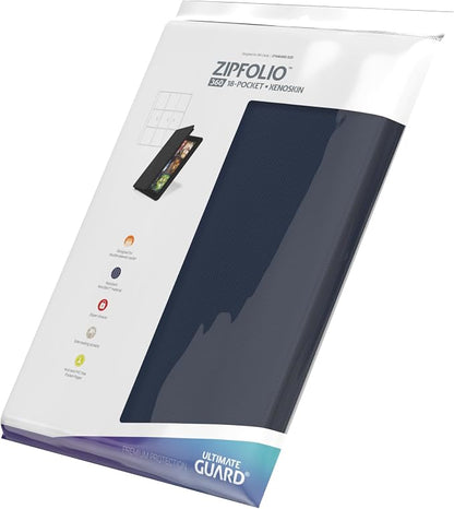 Ultimate Guard Zipfolio 360 – 18 Pocket Xenoskin Blue