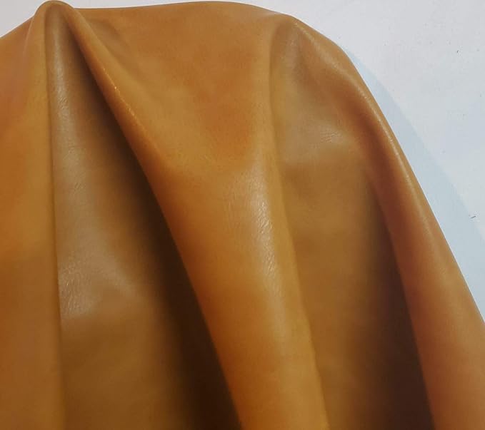 NAT Leathers | Caramel Light Tan Nude Beige Soft Faux Vegan Leather PU {Peta