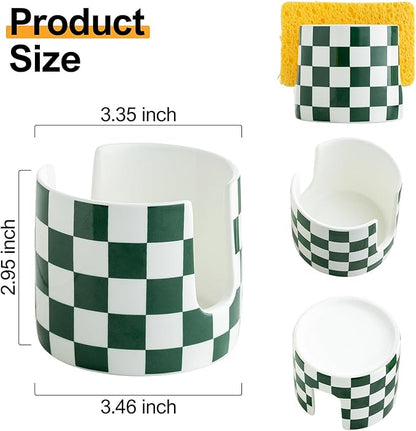 Ceramic Kitchen Sponge Holder, Dish Sponge Holder Suitable