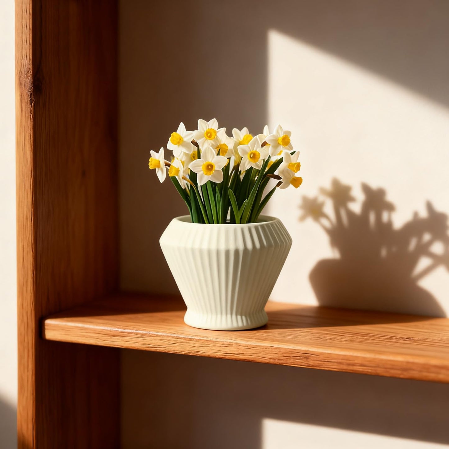 OXART 7.7 Inch Plant Pot, Modern Ceramic Pots for Indoor Plants, Plant Pots for Outdoor Flower Pot with Drainage Hole, Home Garden Decor Planters, Yellow