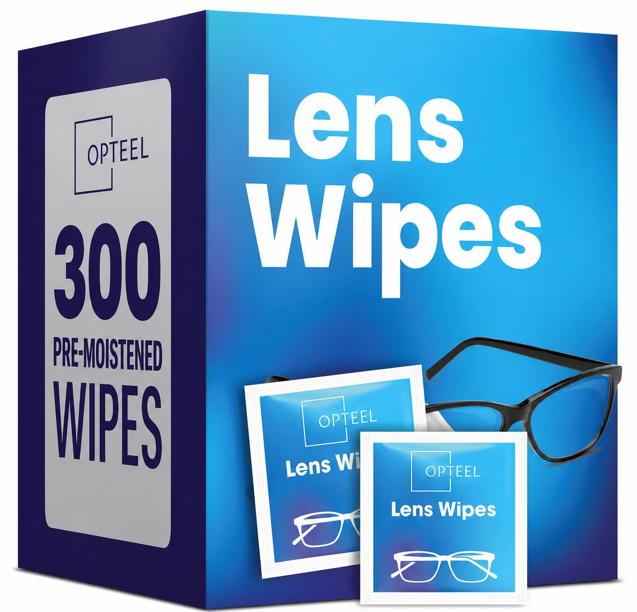 Screen Cleaner Wipes – Quick Dry, Streak-Free Screen Wipes for Electronics, Phones, Computers, Cameras, and All Lenses, Soft & Gentle, 300ct, Pre-Moistened & Individually Wrapped