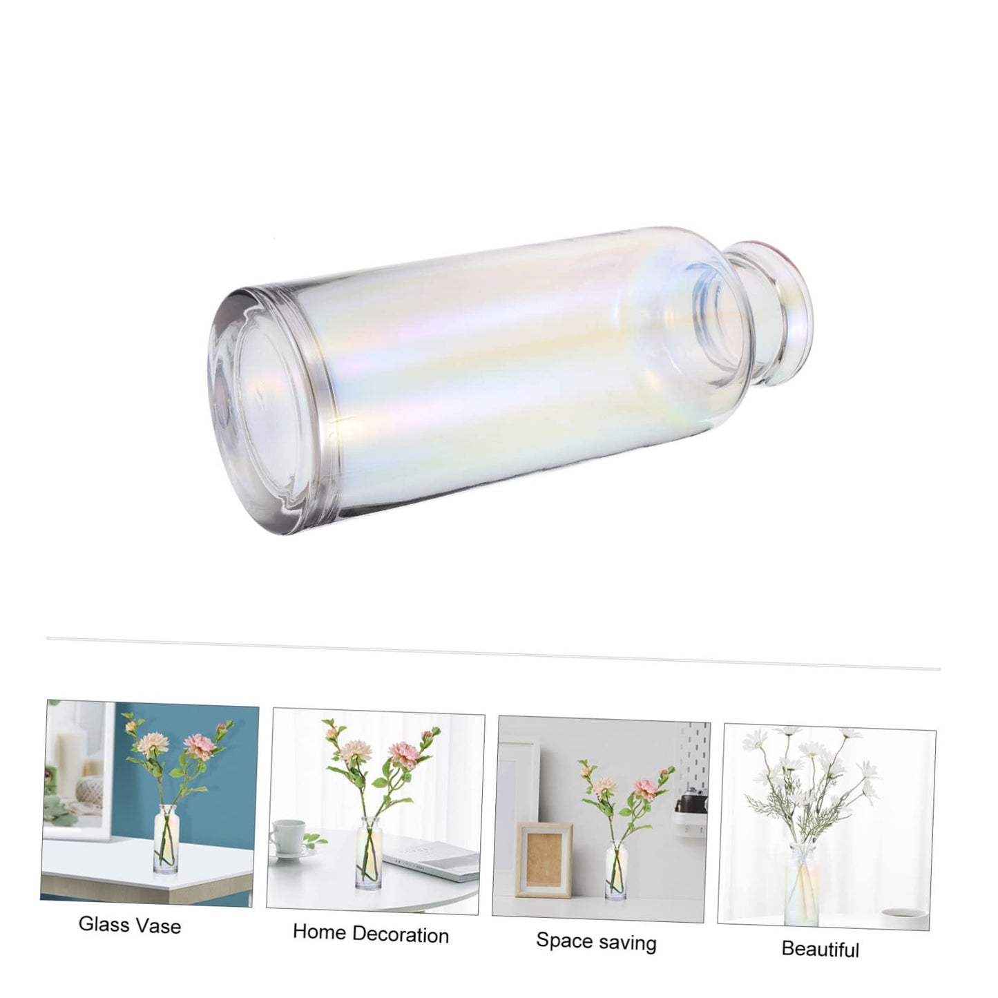Alipis Glass Hydroponic Vase for Desktop Home Decoration Plant Terrarium Planter for Office and Events Modern Design for Hydroponics and Floral Arrangements