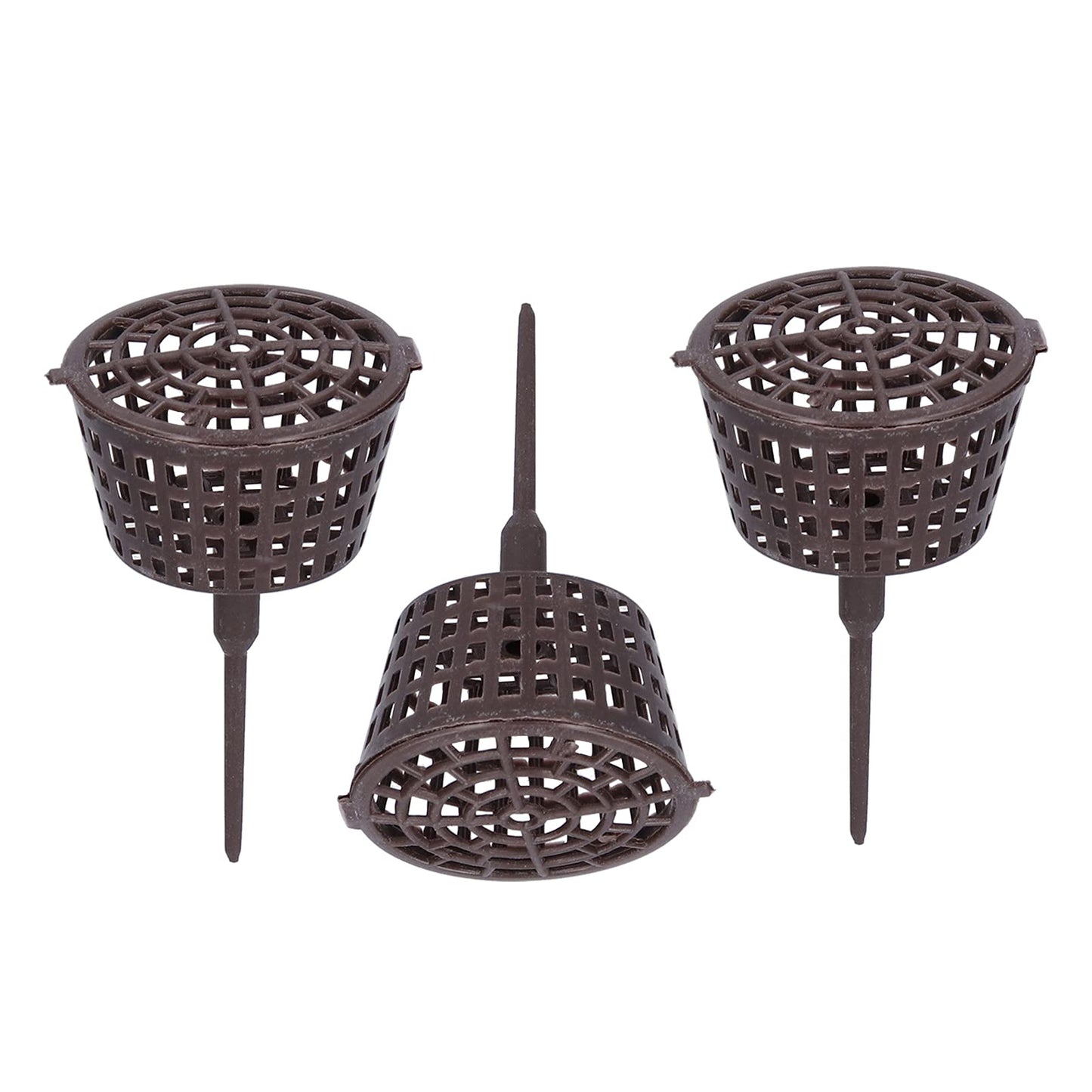20PCS Plastic Fertilizer Mesh Baskets, Net Cups for Plants with Lids – Planting Containers for Bonsai, Hydroponics, and Fertilization Use
