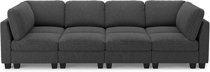 Belffin 111" Cloud Sectional Sleeper Sofa