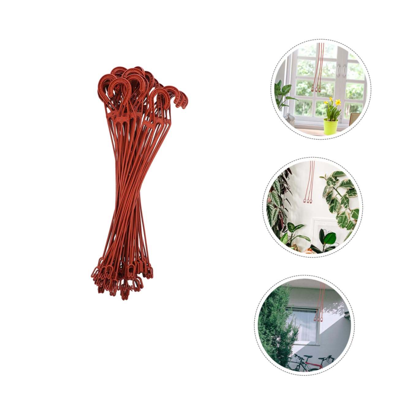 GALPADA 60pcs Sturdy Flowerpot Hooks Hanging Plant Holders for Balcony Railing Hangers