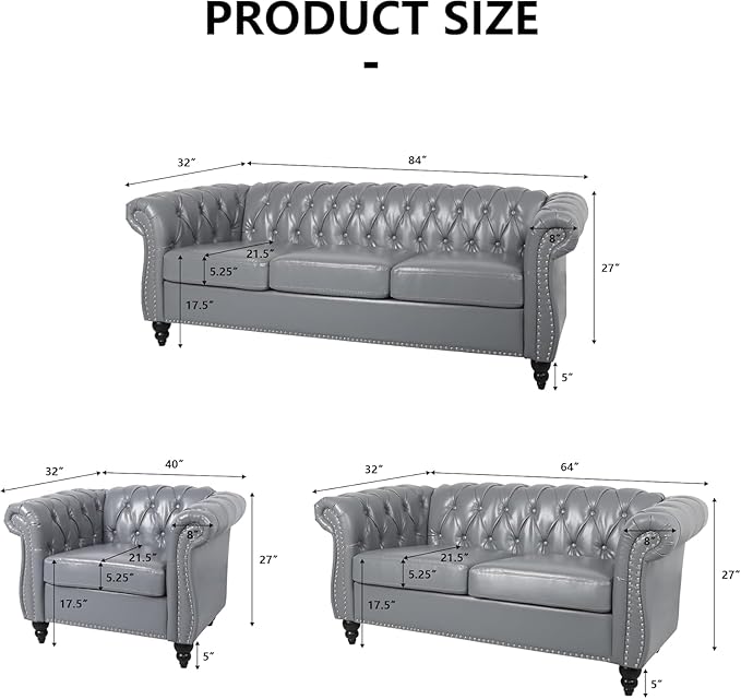 Mid-Century 2 Seater Sofa, Faux Leather Loveseat