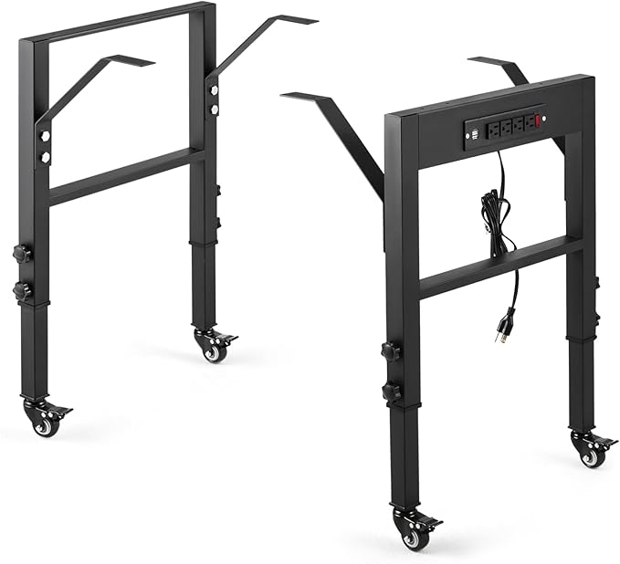 19.6-Inch Depth Workbench Frame, Height Adjustable 28.5" to 33.8", Heavy Duty