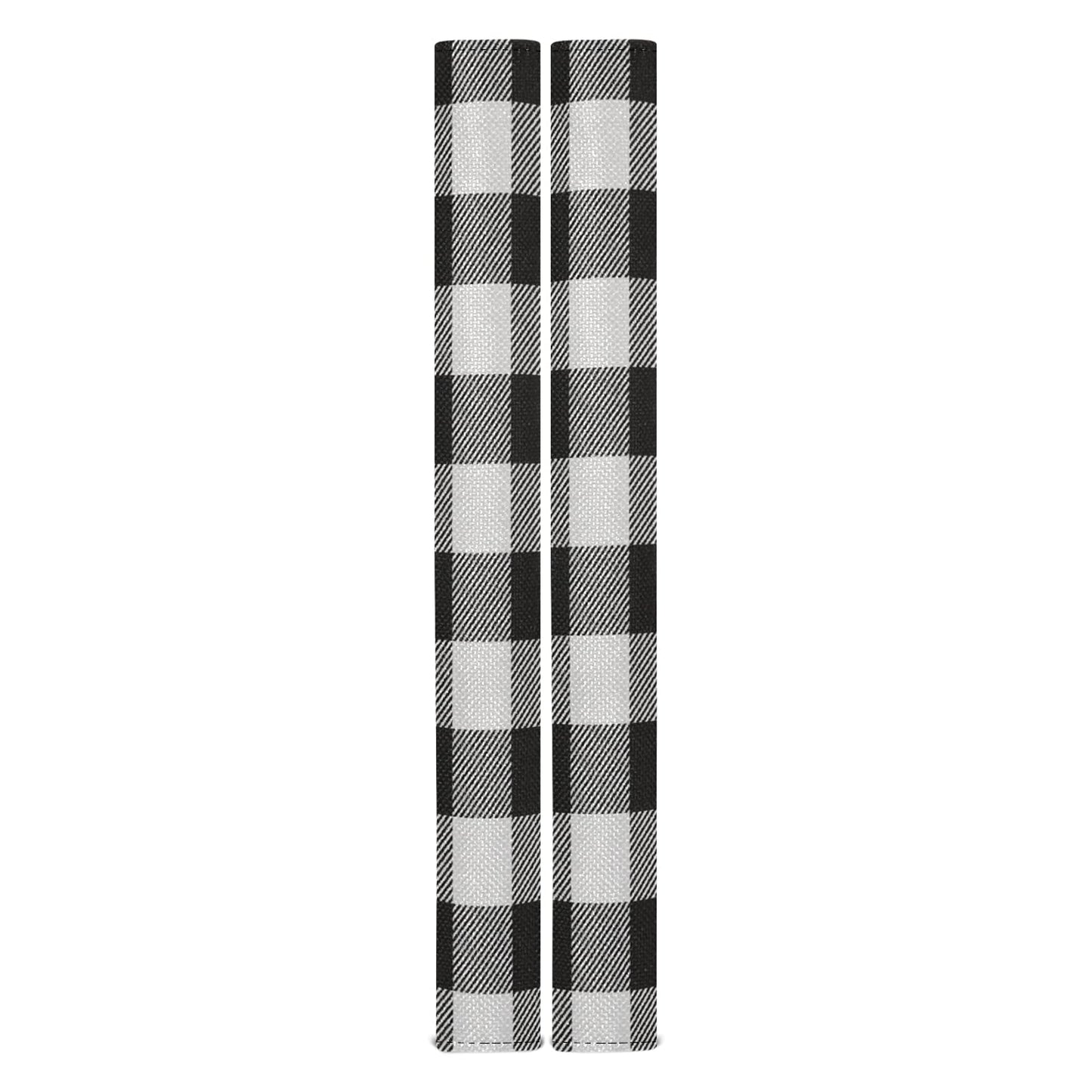 xigua 2Pcs White Black Buffalo Plaid Refrigerator Door Handle Cover Kitchen Appliance Decor Fridge Oven Dishwasher Handles Antiskid Door Knob Protector Keep Off Fingerprints