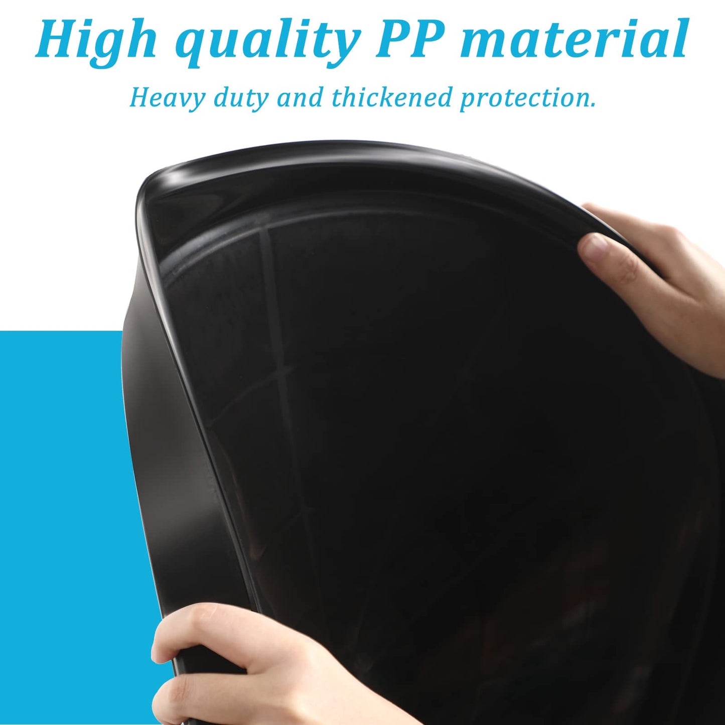 Eccliy 10 Packs 23 Inch Plastic Large Plant Saucers Heavy Duty Planter Trays Jumbo Flower Pot Saucers Plastic Water Trays for Indoors and Outdoors