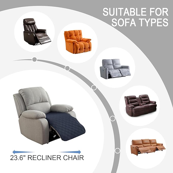 Genina Waterproof Recliner Chair Covers, Recliner Cover