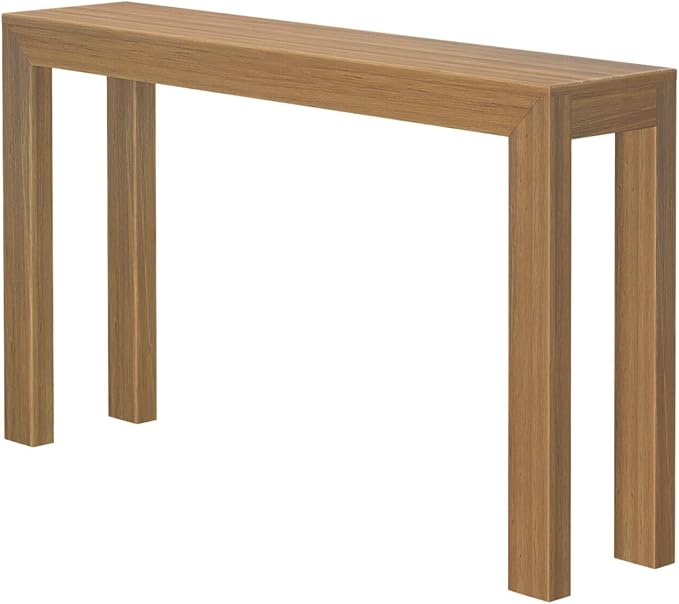 Plank+Beam Modern Solid Wood Console Table, 56 Inch, Sofa Table, Narrow