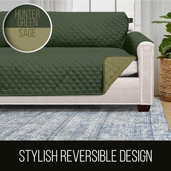 Sofa Shield® Couch Slip Covers for Dogs, Reversible Furniture Protector