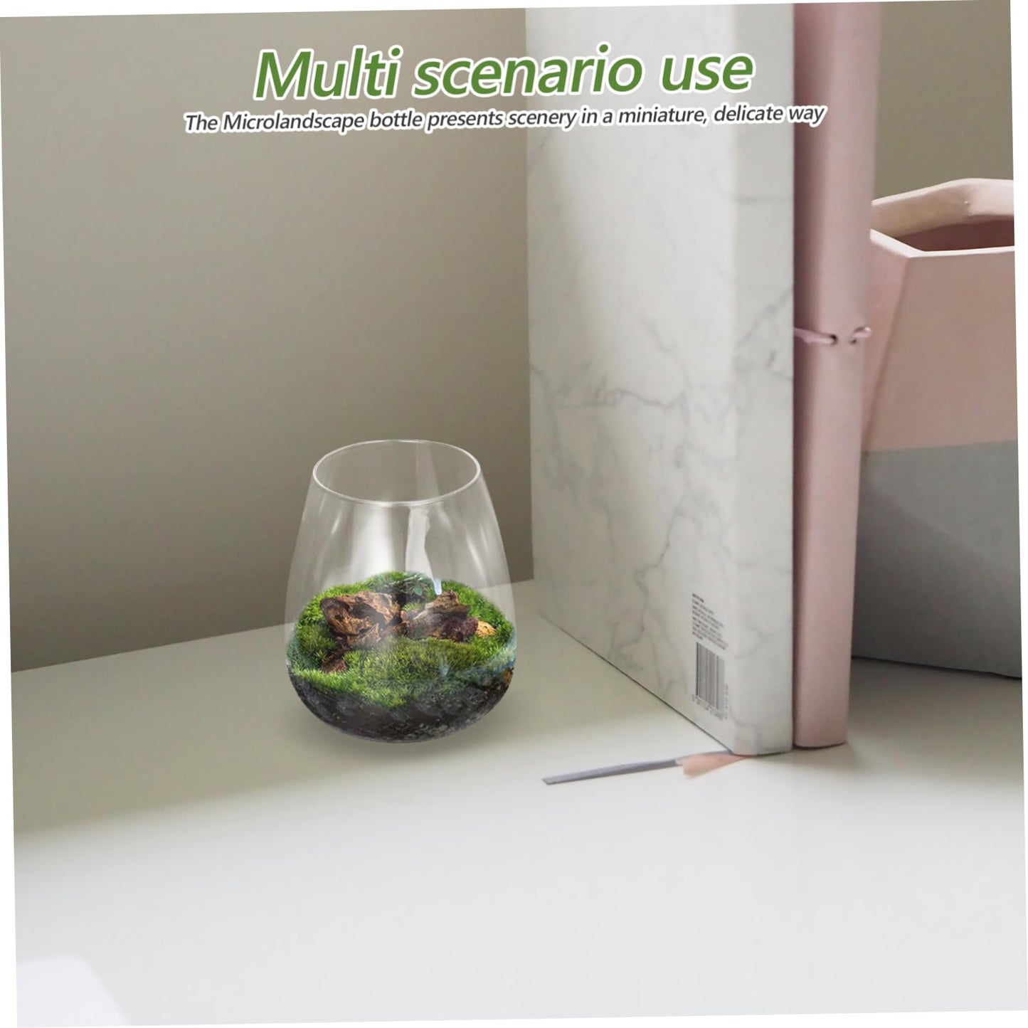 Abaodam Glass Terrarium Bottle for Home Decor Unique Hydroponic Vase for Air Plants Elegant Miniature Garden Centerpiece for Weddings and Parties Sustainable Glass Design