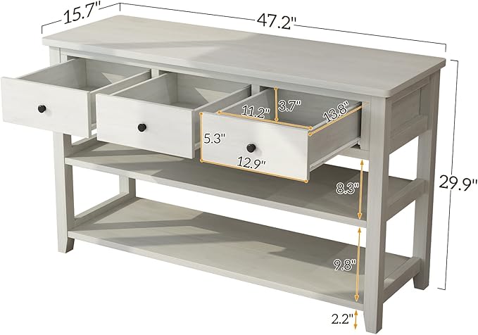 Karl home Console Table Entryway Desk, Sofa Side Table