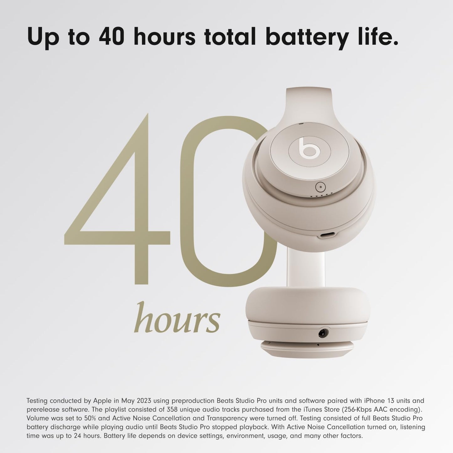 Beats Studio Pro with AppleCare+ for Headphones (2 Years) - Sandstone