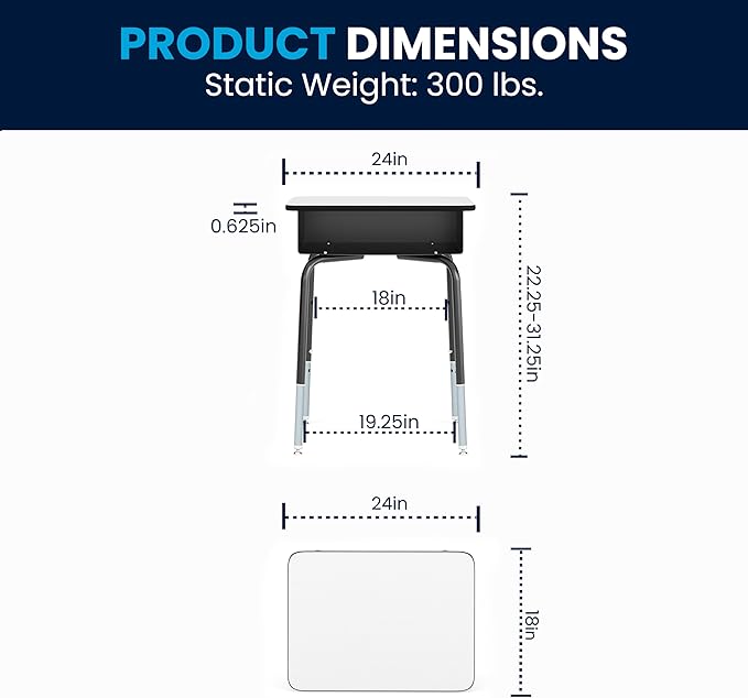 Flash Furniture Billie Student Desk