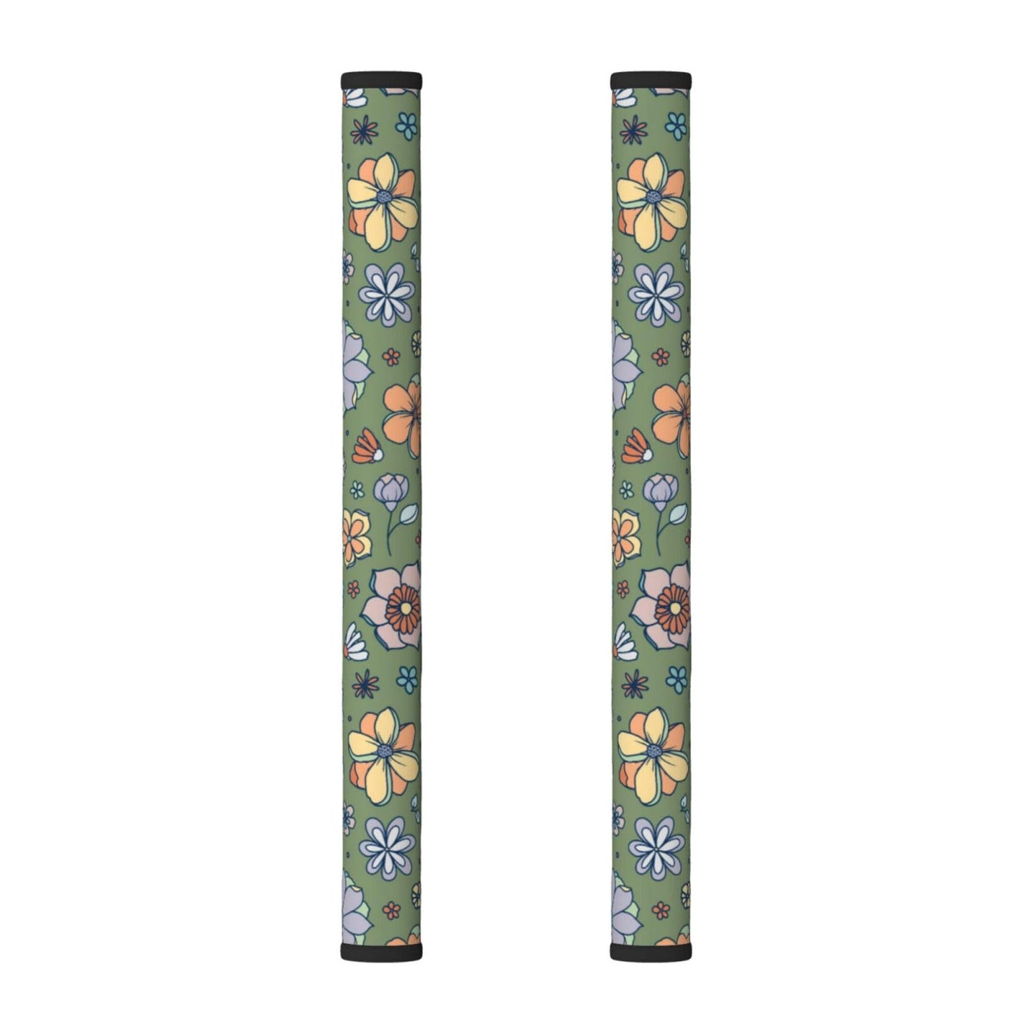 Refrigerator Door Handle Covers, Retro Floral Fridge Handle Cover Set of 2 Kitchen Appliance Handle Covers Protector for Fridge Microwave Stove Oven Dishwasher