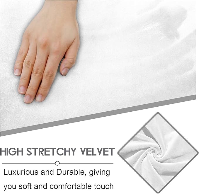 ULTICOR Velvet 8-Pieces Recliner Sofa Covers Stretch Reclining Couch Covers