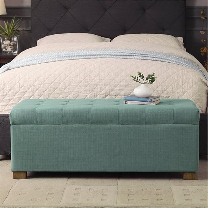 HomePop Large Storage Ottoman Bench