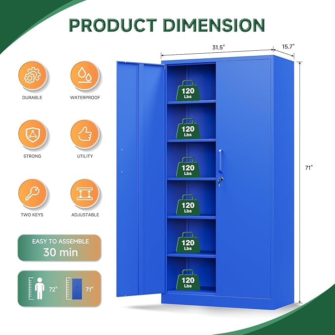 Letaya Metal Garage Storage Cabinets