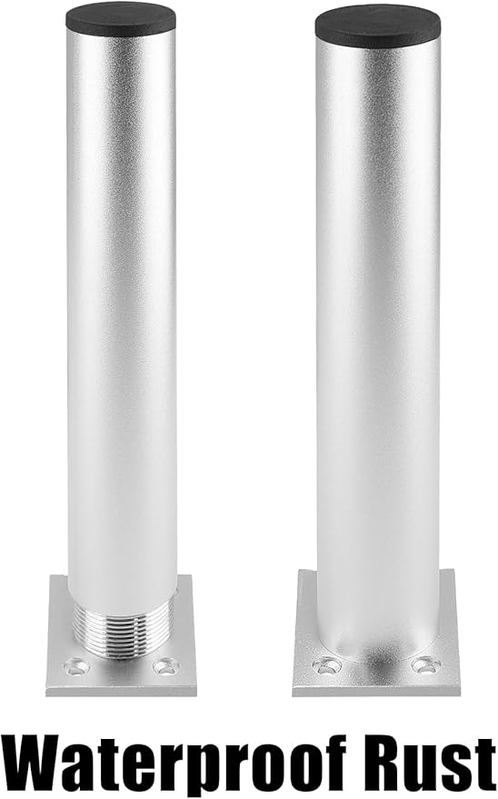 Set of 4 Furniture Legs 7.87 Inch, Adjustable Aluminum Alloy Cabinet Legs
